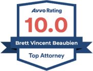 Avvo Rating 10.0 Top Attorney Brett Vincent Beaubien